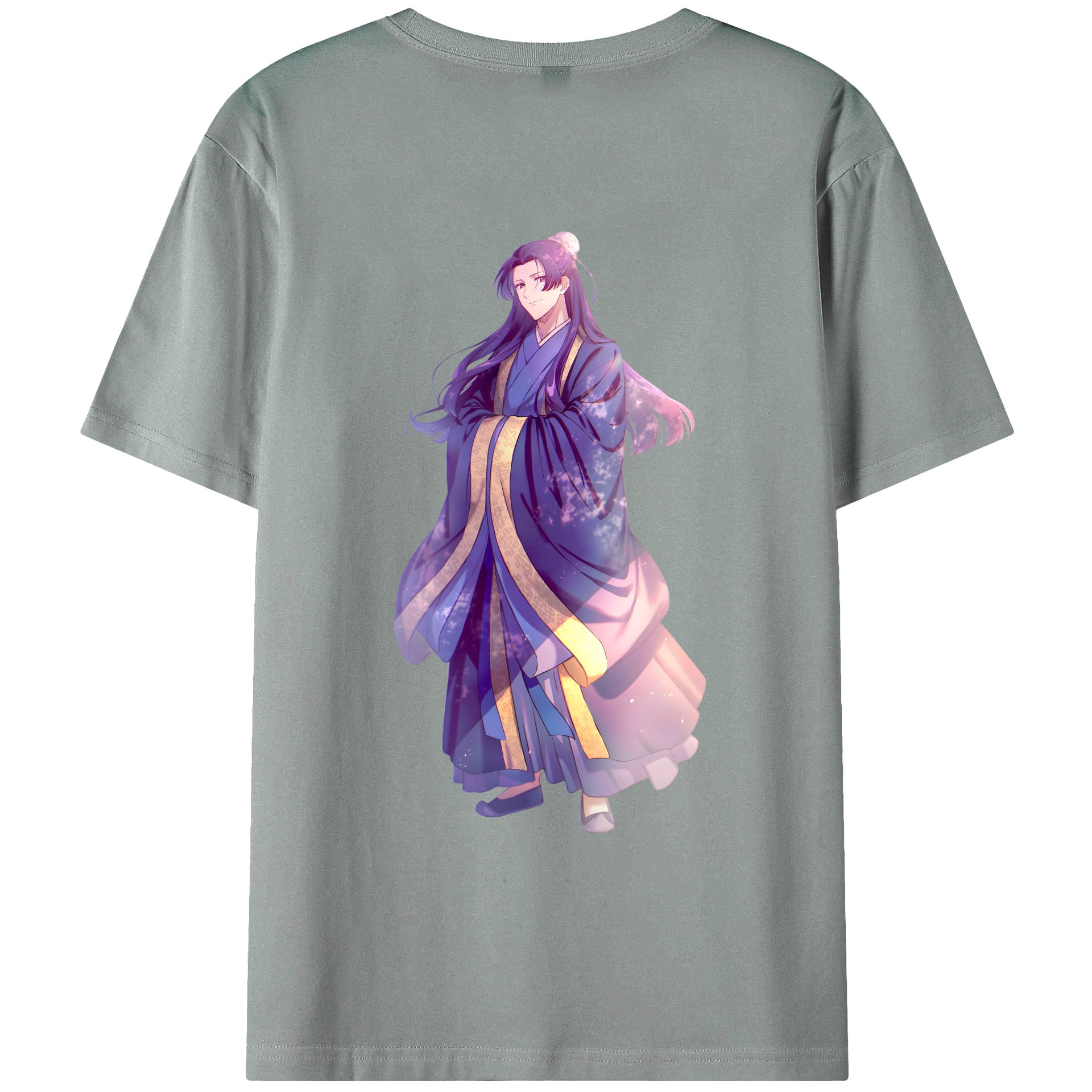 （画像用） 薬屋のひとりごと The Apothecary Diaries 綿100％ メンズ半袖Tシャツ（バックプリント） 通気性